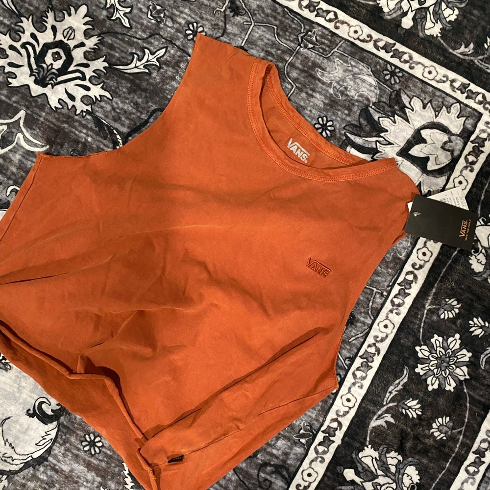 Vans Women's Bold Orange Muscle Tee